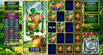 Leprechaun Party fusion minigame with combining symbols